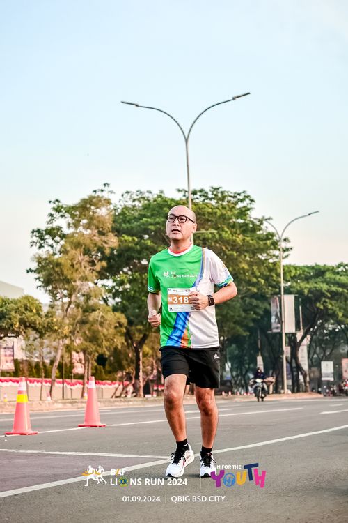 Race photo from BAF LIONS RUN 2024
