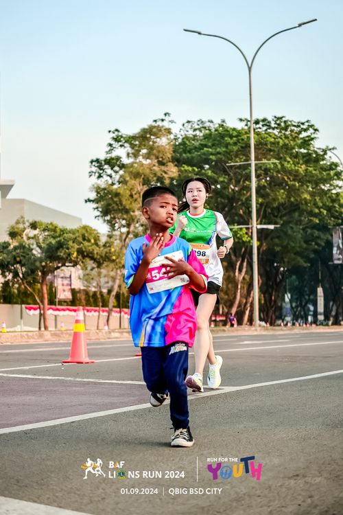 Race photo from BAF LIONS RUN 2024