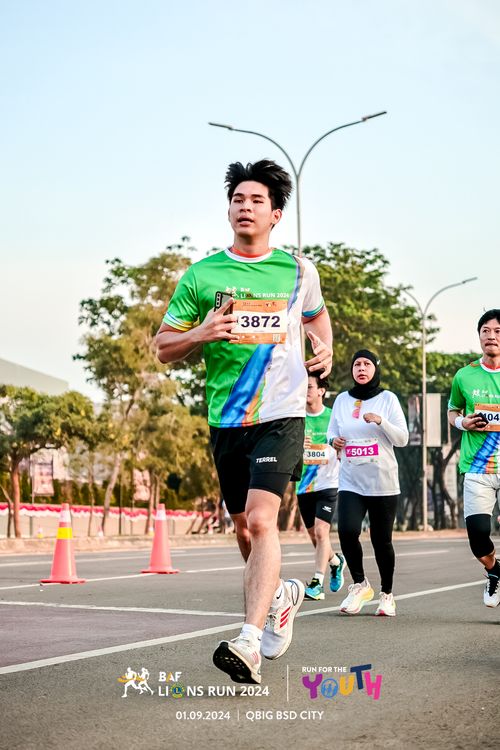 Race photo from BAF LIONS RUN 2024