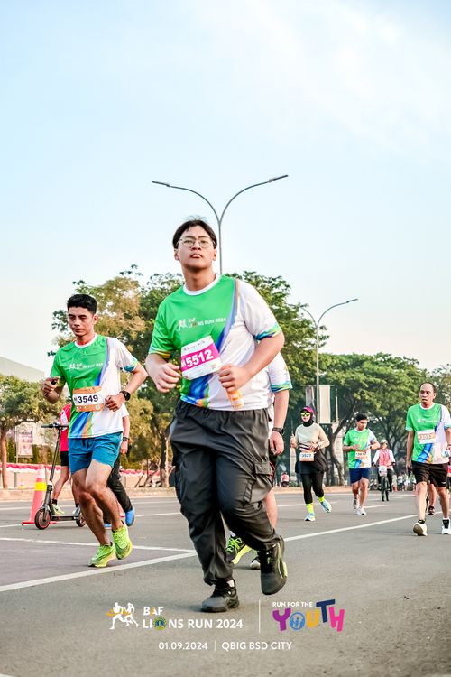 Race photo from BAF LIONS RUN 2024