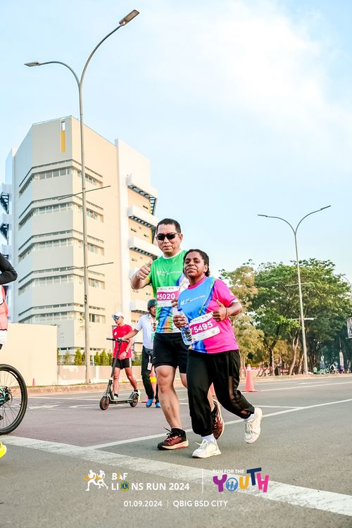 Race photo from BAF LIONS RUN 2024