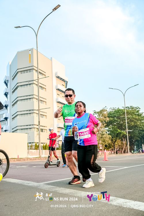 Race photo from BAF LIONS RUN 2024