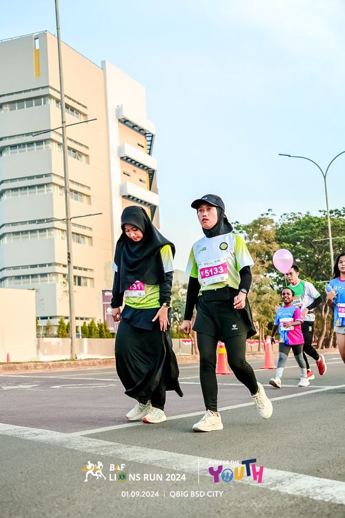 Race photo from BAF LIONS RUN 2024