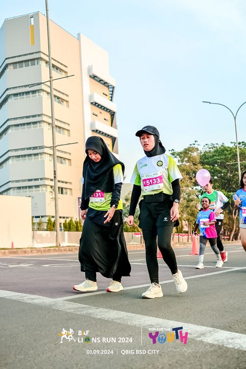 Race photo from BAF LIONS RUN 2024