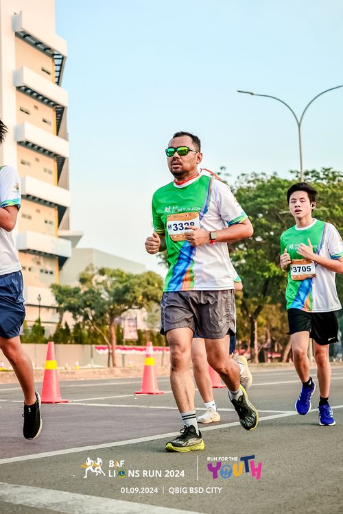 Race photo from BAF LIONS RUN 2024