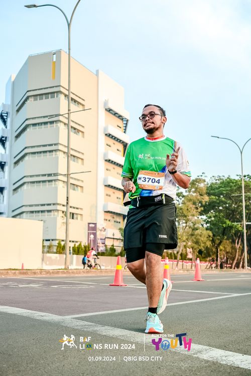 Race photo from BAF LIONS RUN 2024