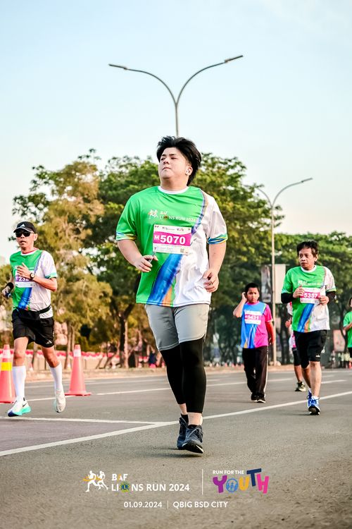 Race photo from BAF LIONS RUN 2024