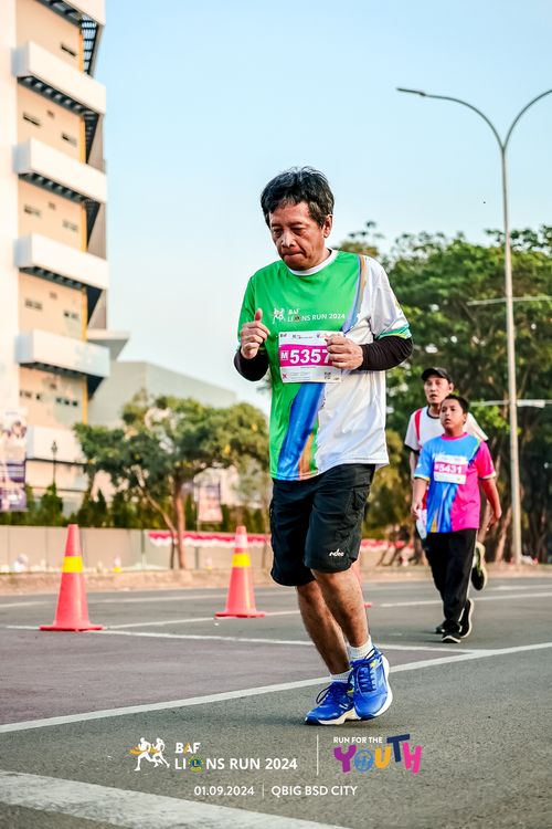 Race photo from BAF LIONS RUN 2024