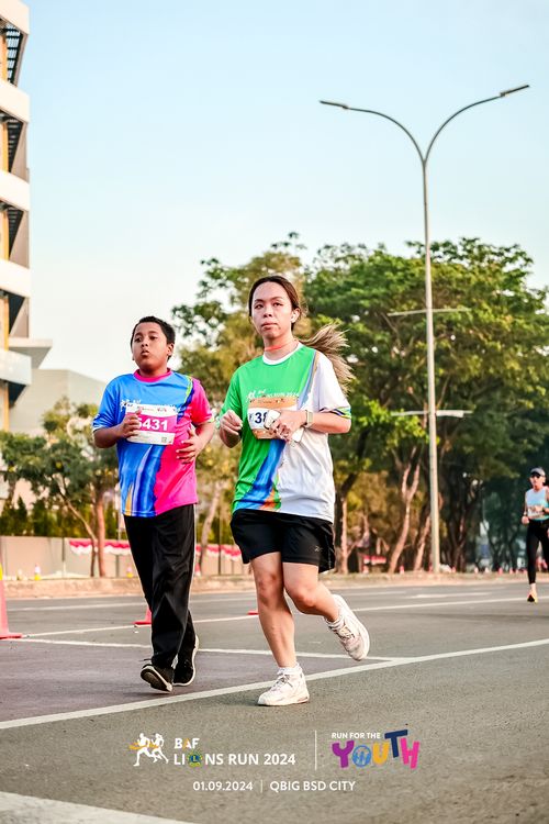 Race photo from BAF LIONS RUN 2024