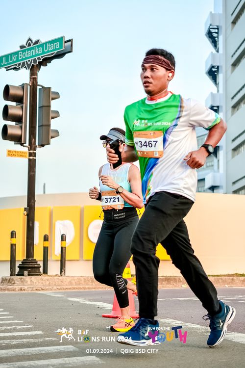 Race photo from BAF LIONS RUN 2024