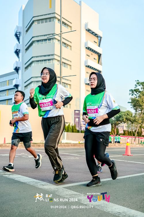 Race photo from BAF LIONS RUN 2024