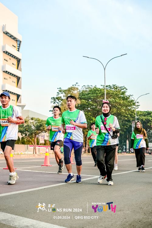 Race photo from BAF LIONS RUN 2024