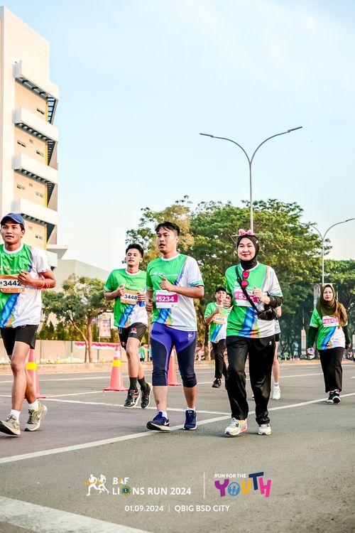 Race photo from BAF LIONS RUN 2024