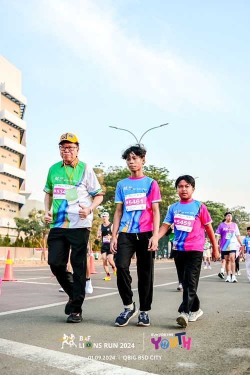 Race photo from BAF LIONS RUN 2024