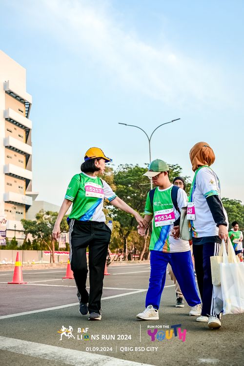 Race photo from BAF LIONS RUN 2024