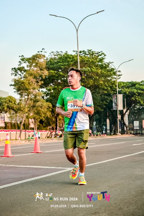Race photo from BAF LIONS RUN 2024