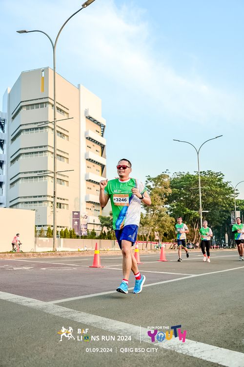 Race photo from BAF LIONS RUN 2024