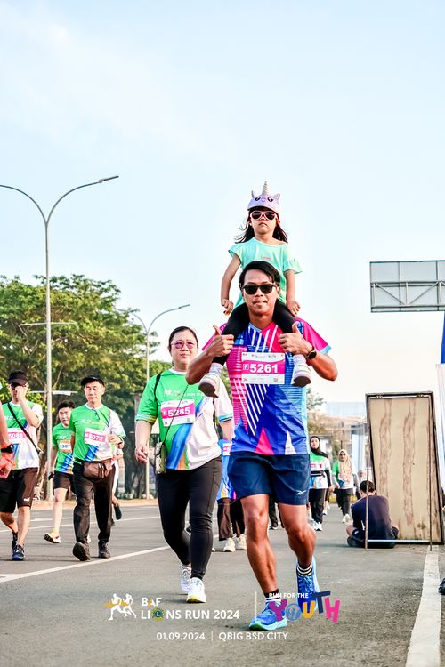Race photo from BAF LIONS RUN 2024