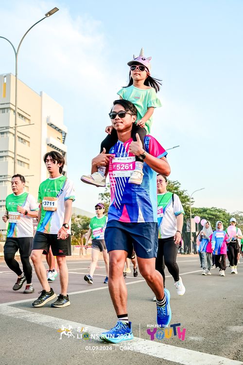 Race photo from BAF LIONS RUN 2024