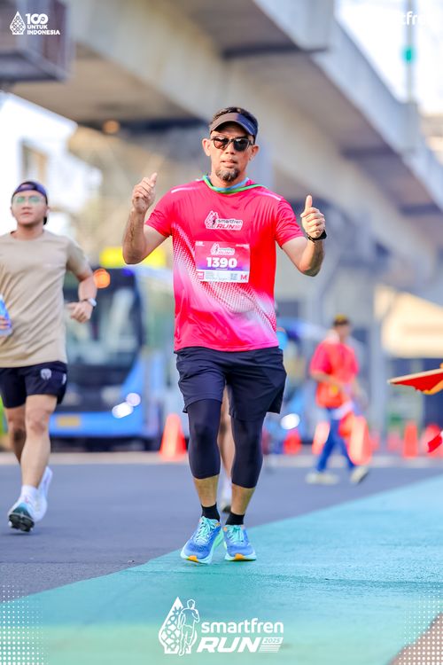 Race photo from Smartfren Run 2025 