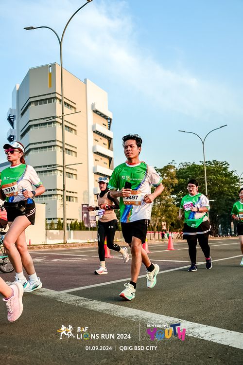 Race photo from BAF LIONS RUN 2024