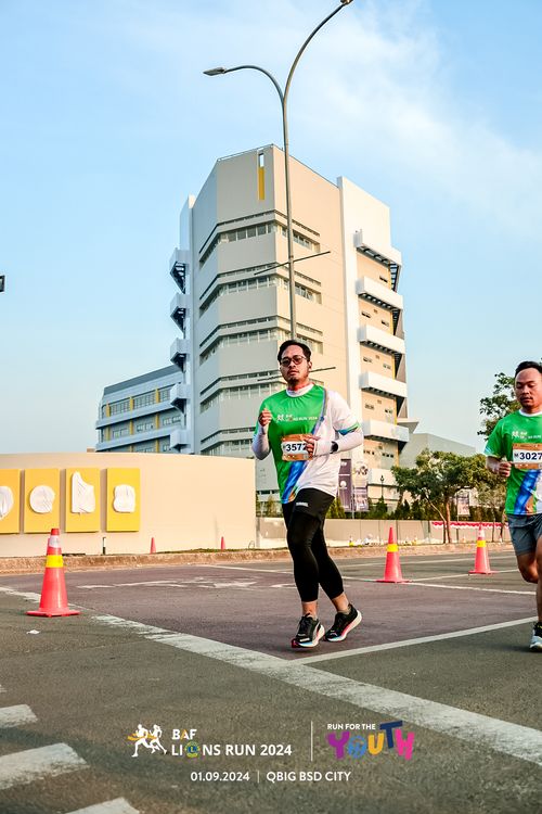 Race photo from BAF LIONS RUN 2024