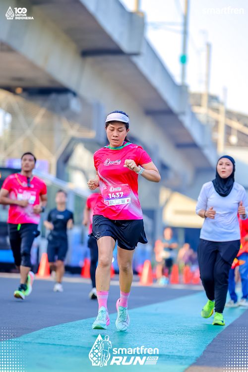Race photo from Smartfren Run 2025 