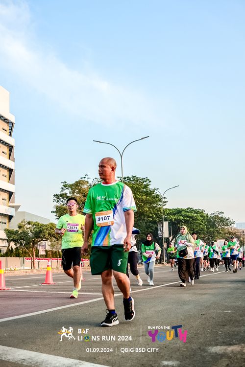 Race photo from BAF LIONS RUN 2024