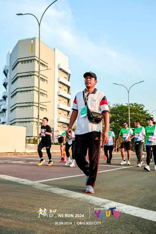 Race photo from BAF LIONS RUN 2024