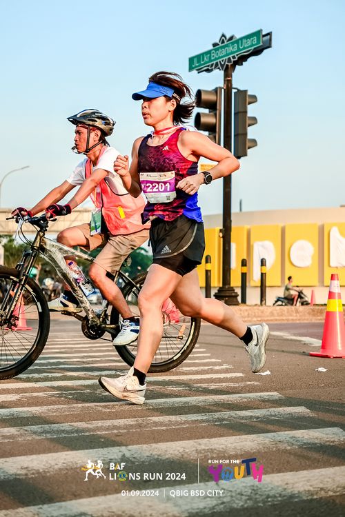 Race photo from BAF LIONS RUN 2024