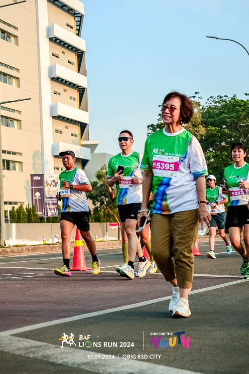 Race photo from BAF LIONS RUN 2024