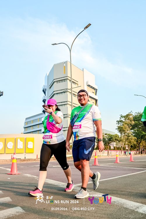 Race photo from BAF LIONS RUN 2024