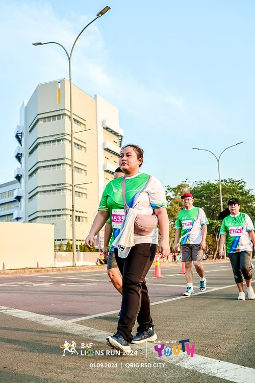 Race photo from BAF LIONS RUN 2024