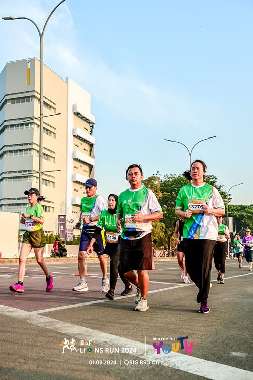 Race photo from BAF LIONS RUN 2024