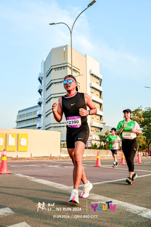 Race photo from BAF LIONS RUN 2024