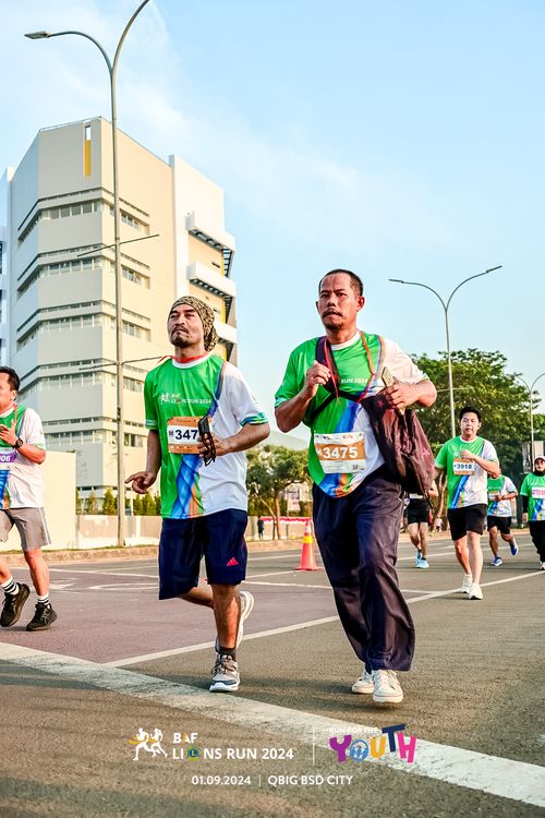 Race photo from BAF LIONS RUN 2024