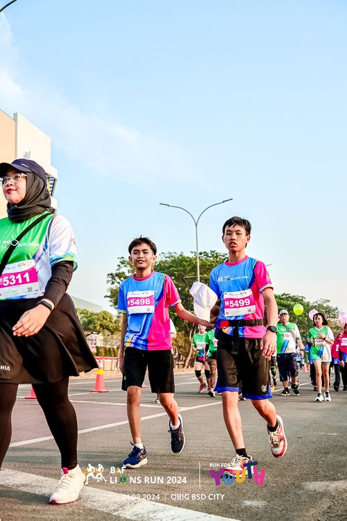 Race photo from BAF LIONS RUN 2024