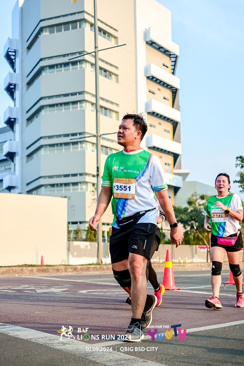 Race photo from BAF LIONS RUN 2024