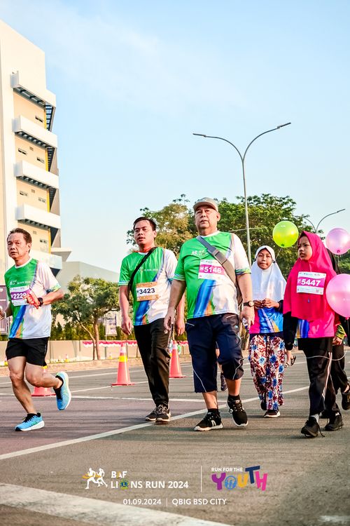 Race photo from BAF LIONS RUN 2024