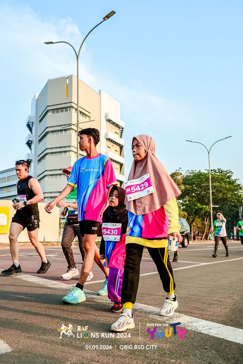 Race photo from BAF LIONS RUN 2024
