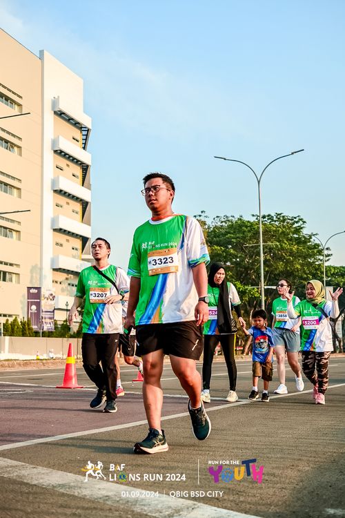 Race photo from BAF LIONS RUN 2024
