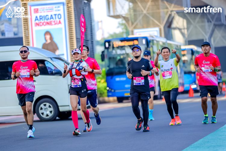 Race photo from Smartfren Run 2025 