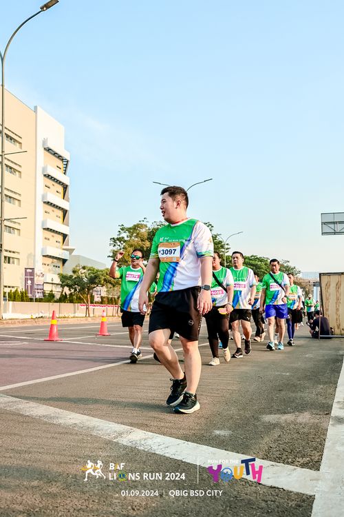 Race photo from BAF LIONS RUN 2024
