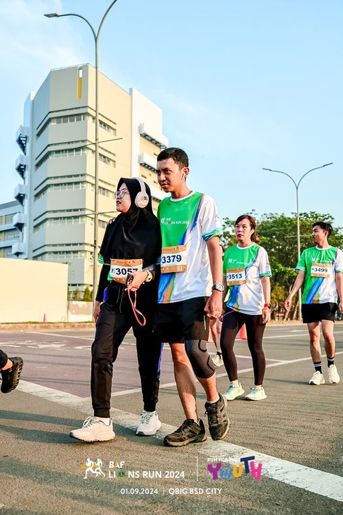 Race photo from BAF LIONS RUN 2024