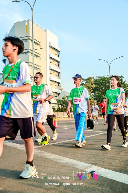 Race photo from BAF LIONS RUN 2024