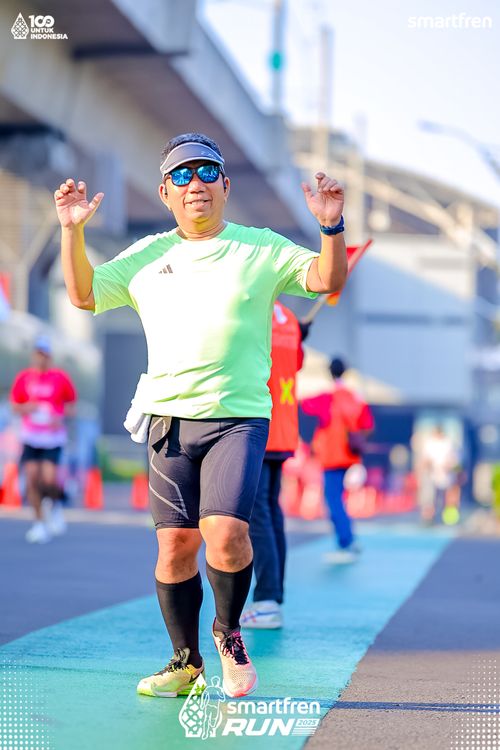 Race photo from Smartfren Run 2025 