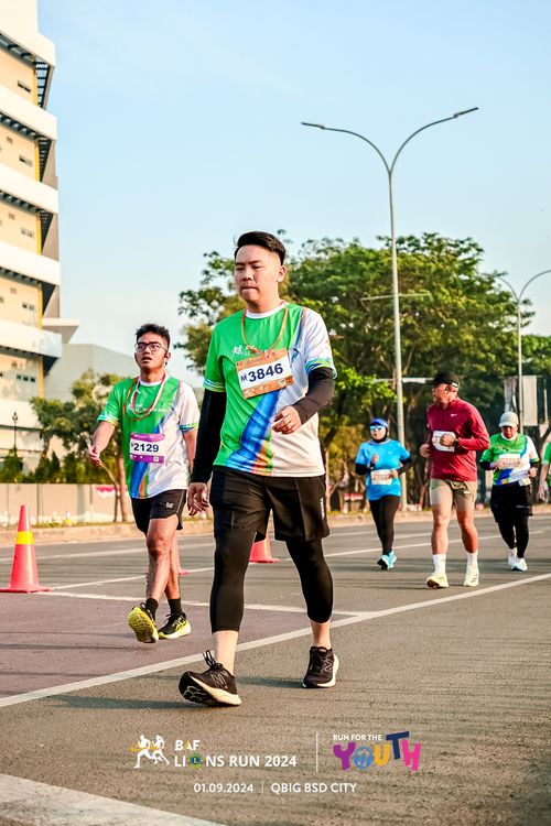 Race photo from BAF LIONS RUN 2024