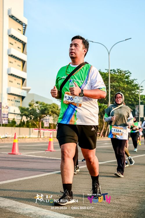Race photo from BAF LIONS RUN 2024