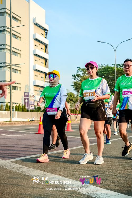 Race photo from BAF LIONS RUN 2024