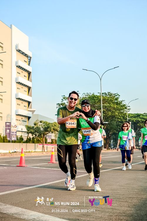 Race photo from BAF LIONS RUN 2024